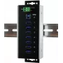 EXSYS EX-1187HMVS-WT 7-Port USB 3.2 Gen 1 Industrie-Metall-Hub