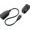 EXSYS EX-1441-2 Gigabit Ethernet Extender über Koax-Kit, 1000m Reichweite, Metallgehäuse, Schwarz