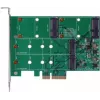 EXSYS EX-3649 Dual M.2 SATA III SSD RAID Controller Karte - PCIe 2.0 x2, ASM1062R, RAID 0/1/JBOD, bootfähig, Hot-Swap, Low-Profile