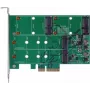 EXSYS EX-3649 Dual M.2 SATA III SSD RAID Controller Karte - PCIe 2.0 x2, ASM1062R, RAID 0/1/JBOD, bootfähig, Hot-Swap, Low-Profile