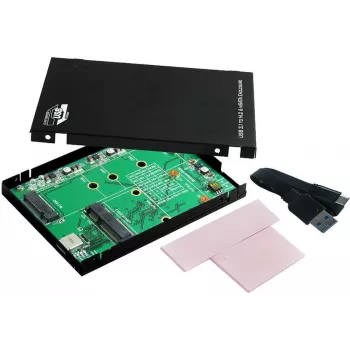 EXSYS EX-3672 USB 3.0 2,5-Zoll SATA HDD/SSD Gehäuse - Schwarz