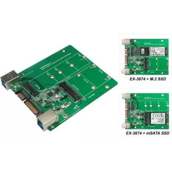 EXSYS EX-3674 4-Port USB 3.0 auf RS-232 Seriell Adapter mit Metallgehäuse und 15KV ESD-Schutz