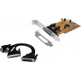 EXSYS EX-43360 PCI-X Adapter - 2x RS-232 Seriell + 1x Parallel, MosChip, Low Profile