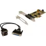 EXSYS EX-45362 2-Port RS-232 PCIe x1 Serial Adapter Karte, Low Profile, ASIX AX99100