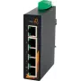 EXSYS EX-6200 5-Port Industrial Ethernet Switch, Unmanaged, 10/100Base-TX, DIN Rail, -40 bis 75°C