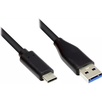 EXSYS EX-K1584-2.0 USB 3.2 Gen 1 Typ-A auf Typ-C Kabel 2m Schwarz