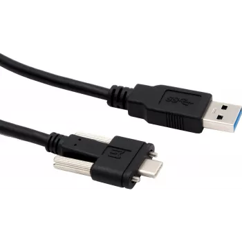 EXSYS EX-K1593V USB 3.2 Gen 2 Kabel, USB-A auf USB-C, 1m, Schwarz, 10Gbps, 60W Laden