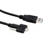 EXSYS EX-K1593V USB 3.2 Gen 2 Kabel, USB-A auf USB-C, 1m, Schwarz, 10Gbps, 60W Laden