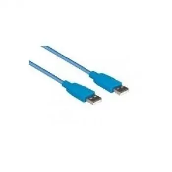 EXSYS EX-K1610-0.5 USB 3.2 Gen 1 Kabel, USB-A Stecker zu USB-A Stecker, 0,5 m, Blau