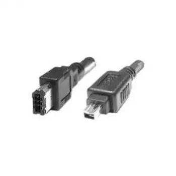 EXSYS FireWire 1394 Kabel 6-Pin auf 4-Pin, 3,0 m, Schwarz, IEEE 1394a, 400 Mbps, Doppelt Geschirmt (EX-K6812)