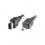 EXSYS FireWire 400 Kabel 6-Pin auf 4-Pin, 1,5 m, Schwarz EX-K6811