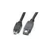 EXSYS FireWire 800 auf 400 Kabel 9-Pin auf 4-Pin, 2m, Schwarz EX-K6871