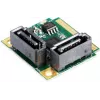 EXSYS Mini PCIe SATA III Controller, 2-Port, 6Gbps, ASM1061, Full-Height EX-48080-2