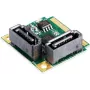 EXSYS Mini PCIe SATA III Controller, 2-Port, 6Gbps, ASM1061, Full-Height EX-48080-2