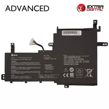 Extra Digital Advanced ASUS B31N1842 Ersatz-Laptop-Akku – 3600mAh 11.52V Li-ion 3-Zellen, Schwarz