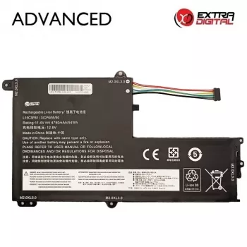 Extra Digital Advanced NB483075 Ersatz-Laptop-Akku für Lenovo L15C3PB1 – 4750mAh, 11.4V, 3-Zellen