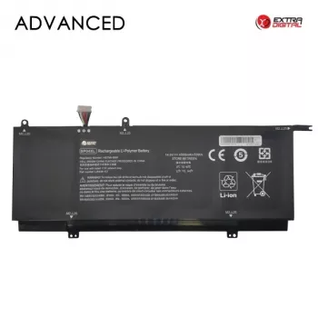 Extra Digital Advanced Ersatzakku für HP Spectre x360 15-ch Serie – 4000mAh Li-Polymer, 15.4V, 4 Zellen, Schwarz