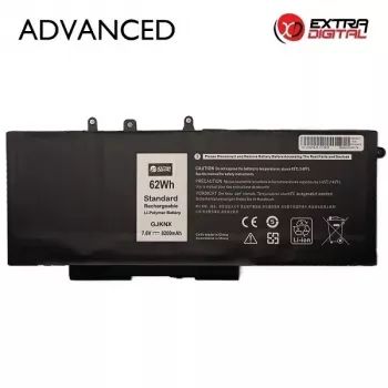 Extra Digital Advanced Ersatz-Laptop-Akku für Dell GJKNX – 8200mAh, 11.4V, 9-Zellen (NB442249)