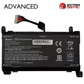 Extra Digital Advanced Ersatzakku für HP FM08 (NB462599) – 5200mAh, 14.4V, 8-Zellen, 16-Pin, Schwarz