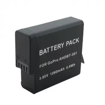 Extra Digital AHDBT-501 Li-ion Kamera-Akku 1260mAh für GoPro HERO5/6/7 Black & HERO (2018)