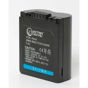 Extra Digital CGA-S006E Li-Ion Kamera-Akku 3,7 V 1200 mAh für Panasonic Lumix DMW-BCC12