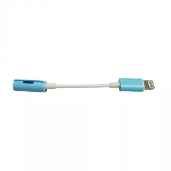 EXTRA DIGITAL Lightning auf 3,5-mm-Kopfhöreranschluss-Adapter – Weiß, 10 cm Kabel, DAC, MFi-kompatibel