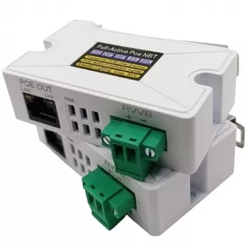 EXTRA DIGITAL PoE 10/100M Ethernet Extender Kit über 2-Draht-Kabel, bis zu 200 m, Sender & Empfänger
