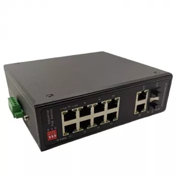 EXTRA DIGITAL PoE Switch 10 Port 1000M mit 2 SFP-Ports 1000M