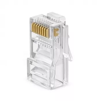 EXTRA DIGITAL RJ45 UTP Cat5e Modularstecker (8P8C, 50µ vergoldet, 100er-Pack)