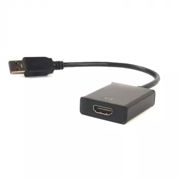 EXTRA DIGITAL USB 3.0 Typ-A auf HDMI Adapter, 1080p 60Hz, Schwarz