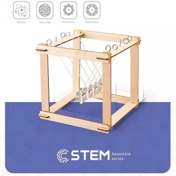 EXTRA DIGITAL Holzbausatz Newton's Cradle, Lehrmodell