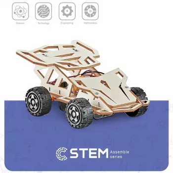 EXTRA DIGITAL Holz-Bausatz Geländefahrzeug, pädagogisches Modell