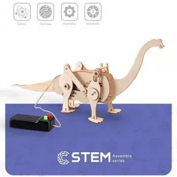 EXTRA DIGITAL Holzbausatz Laufender Dinosaurier, Lehrmodell