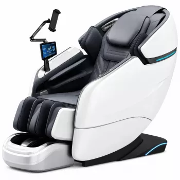 EXTRALINK 3D Zero Gravity Massagesessel mit SL-Track, Weiß-Schwarz