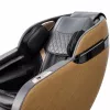 EXTRALINK 3D Zero Gravity Massagesessel mit Holzdekor-Akzenten, Schwarz/Braun