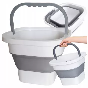 EXTRALINK Black Forest Collapsible Silicone Bucket 10L Portable Camping Bucket