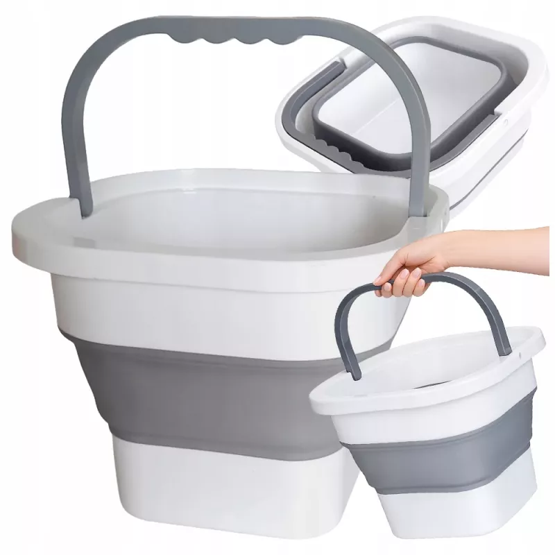 EXTRALINK Black Forest Collapsible Silicone Bucket 10L Portable Camping Bucket