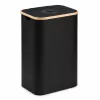 EXTRALINK Black Forest Pfandflaschen-Sammelkorb, faltbar, 100L, Schwarz