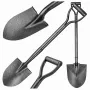 EXTRALINK BLACK FORST Gartenspaten gerade 100cm