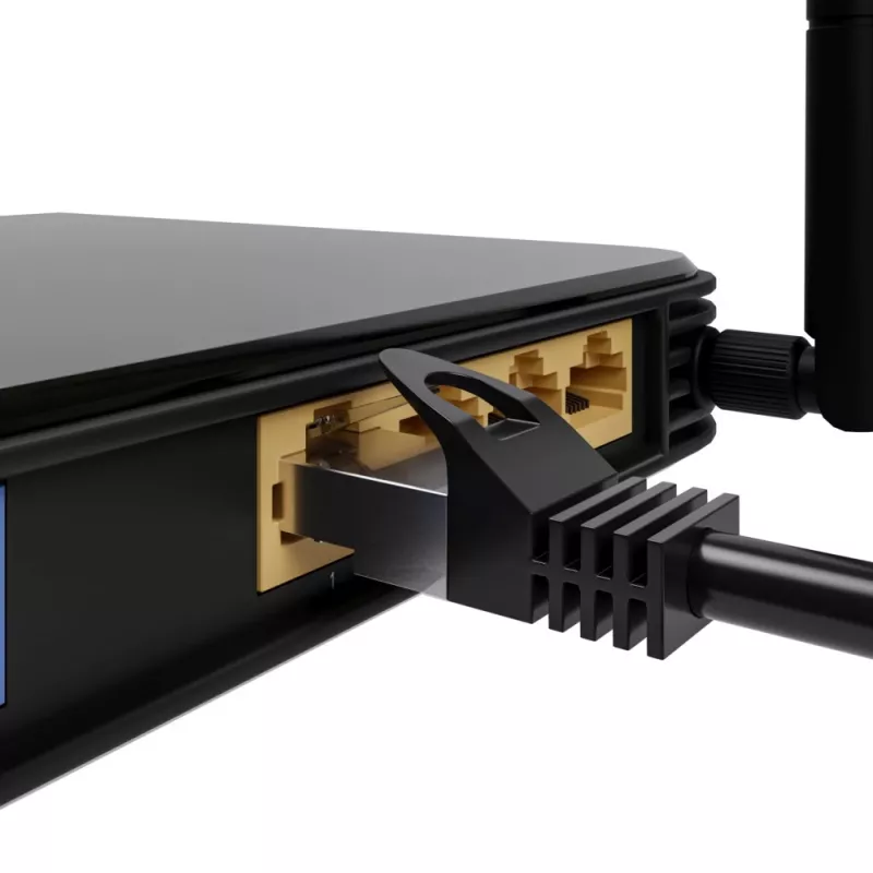 Extralink Cat.5e FTP LAN Patchkabel 10m, Kupfer Netzwerk Twisted Pair