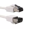 EXTRALINK Cat.8 U/FTP Flachband-Ethernet-Patchkabel 10m 40Gbps Weiß