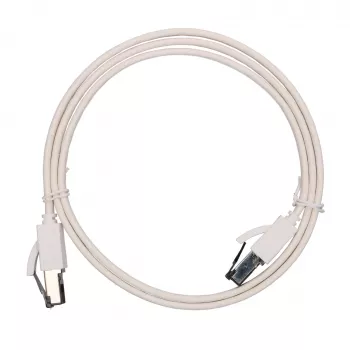 EXTRALINK Cat.8 U/FTP Flachkabel Ethernet Patchkabel 1m 40G Weiß
