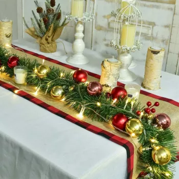 Extralink Weihnachtsgirlande, dekorative Kette 5m - USB-betriebene LED-Lichterkette, warmweiß, für den Innenbereich