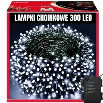 EXTRALINK Weihnachtsbeleuchtung 300 LED Außen Innen Kaltweiß 21,7m