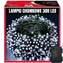 EXTRALINK Weihnachtsbeleuchtung 300 LED Außen Innen Kaltweiß 21,7m