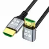 EXTRALINK HDMI 2.1 8K HDR 2M Angled Upward Cable Schwarz