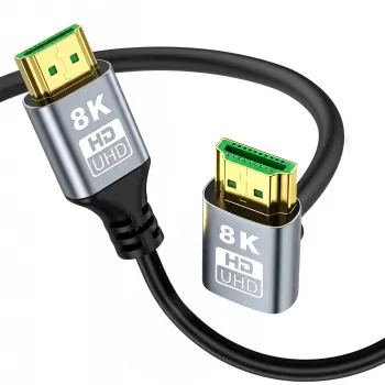 EXTRALINK HDMI 2.1 8K HDR 2M Angled Upward Cable Schwarz