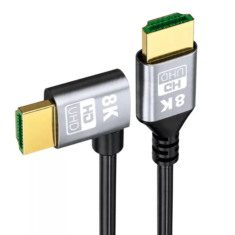 EXTRALINK HDMI 2.1 8K HDR 2M Left-Angled Cable