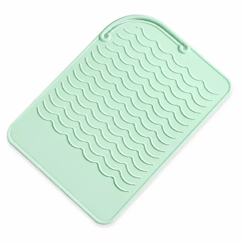 EXTRALINK HOME Silikon-Hitzeschutzmatte für Haarglätter, 22x16 cm, Grün