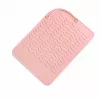 EXTRALINK HOME Silikon-Hitzeschutzmatte für Haarglätter und Lockenstab 22x16 cm Pink